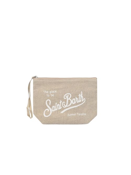 Pochette Aline Linen in lino Beige Mc2 Saint Barth | ALI000401139L